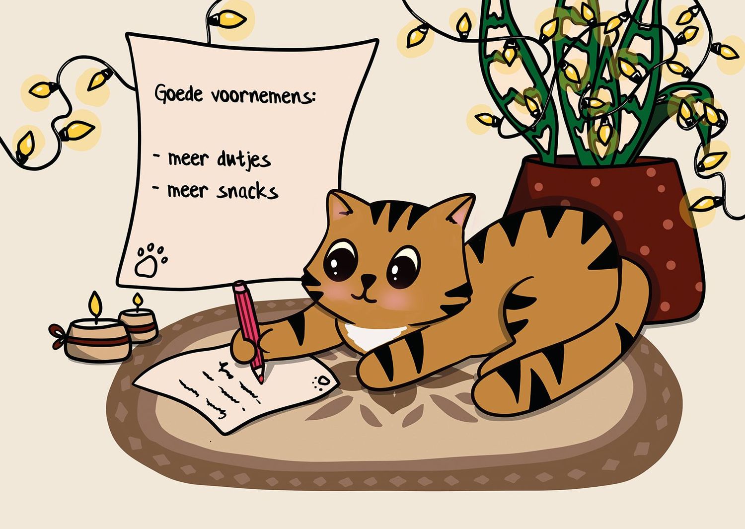 Postkaart Voornemens Postkaart Voornemens