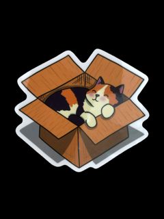 Sticker Living in a box