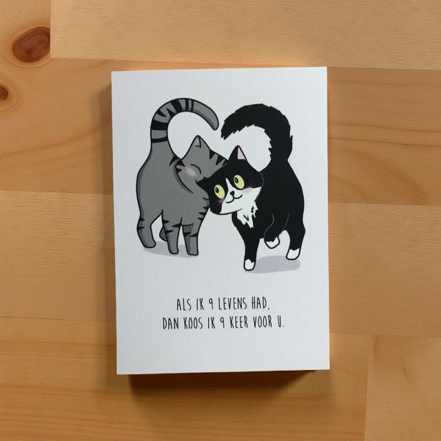 Postkaart 9 levens