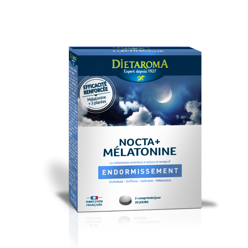 Nocta + Mélatonine 40 comprimés