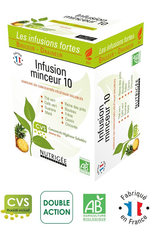 Infusion Minceur 10 - 30 Sachets - Nutrigée Bio 
