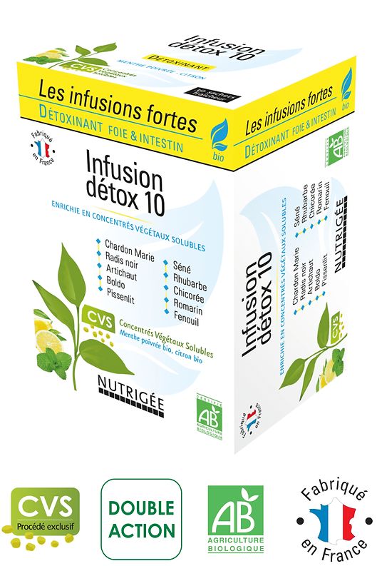 Infusion Détox 10 - 30 Sachets - Nutrigée

