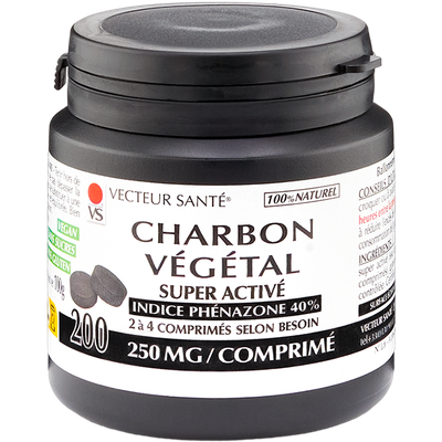 Charbon Végétal 200 comprimés Digestion 
