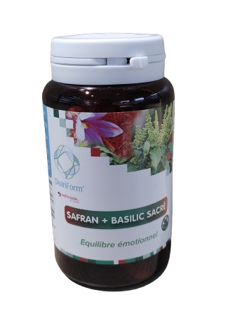 Safran + Basilic Sacré 60 gélules 