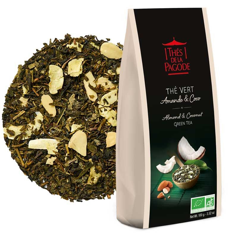 Thé Vert Amande Coco Pagode 100g