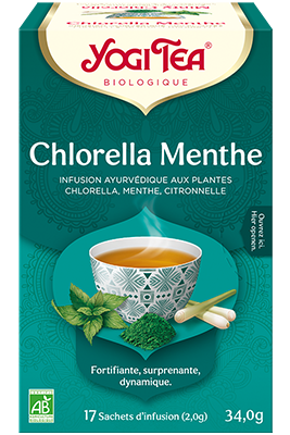 Chlorella Menthe Yogi Tea