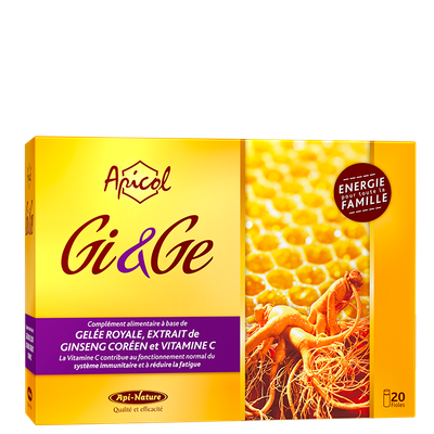 Gelée Royale Ginseng 20 ampoules Gelée royale ginseng 20 fioles Panax ginseng IL HWA vitamine C Herboristerie Cousin Wiame Wattrelos.