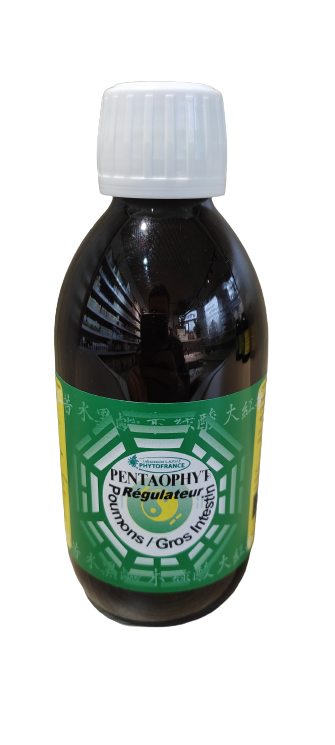 Regulateur poumons gros intestin 250 ml bio Pentaophyt thym mauve anis pin sylvestre Herboristerie Cousin Wiame Wattrelos.