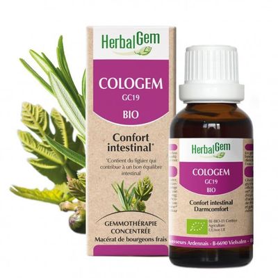Cologem bio 30 ml Cologem herbalgem 30 ml complexe gemmotherapie figuier romarin sapin curcuma Herboristerie Cousin Wiame Wattrelos.