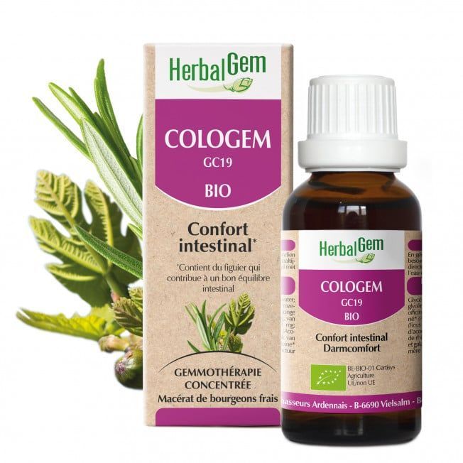 Cologem herbalgem 30 ml complexe gemmotherapie figuier romarin sapin curcuma Herboristerie Cousin Wiame Wattrelos.