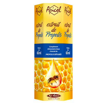 Extrait Propolis 60 ml Extrait propolis 60 ml propolis depuree flavonoides extrait glycolique, Herboristerie Cousin Wiame Wattrelos.