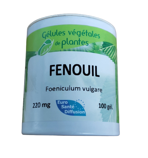 fenouil 100 gelules foeniculum vulgare poudre graines complement alimentaire naturel