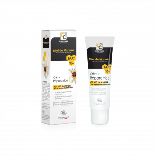 creme reparatrice manuka iaa 10 40 ml miel 40 pourcent peau abimee bio