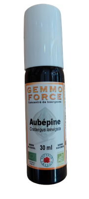 GEMMO FORCE Aubepine 30 ml spray concentré de bourgeons bio sans alcool Crataegus laevigata