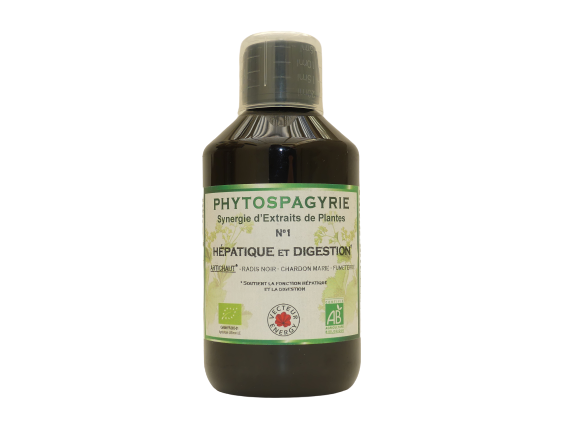 Hépatique et Digestion 300 ml Bio Hepatique et Digestion Bio 300 ml complément alimentaire radis noir artichaut chardon marie fumeterre
