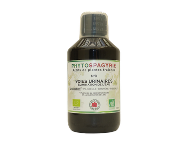 Voies Urinaires bio 300 ml Voies Urinaires N3 300 ml complement alimentaire bio chiendent bruyere piloselle pissenlit