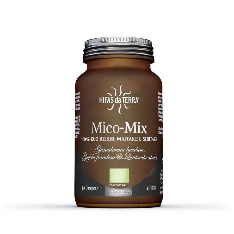 mico mix reishi shiitake maitake gelules bio mycotherapie 70 capsules