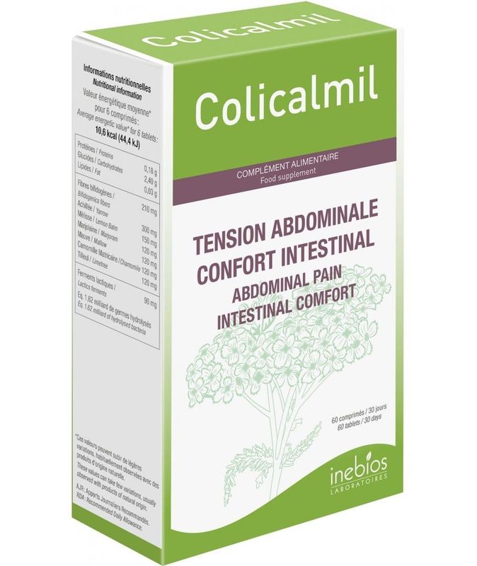 colicalmil comprimes plantes digestives ferments lactiques complement confort intestinal