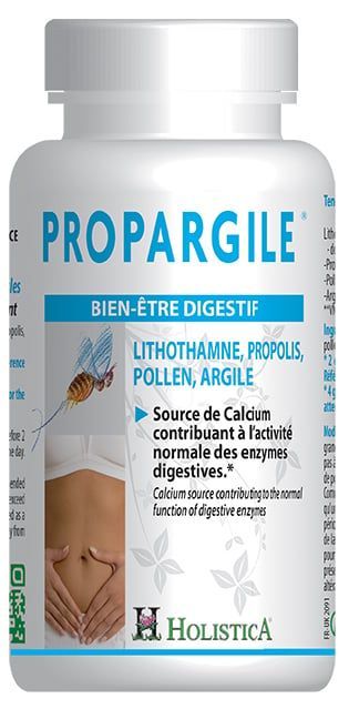 propargile gelules lithothamne propolis pollen argile montmorillonite complement digestif naturel