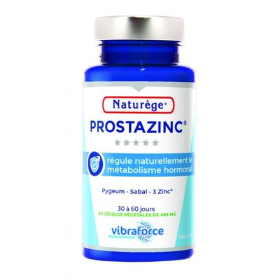 prostazinc bio 60 gelules naturege pygeum sabal zinc complement alimentaire masculin