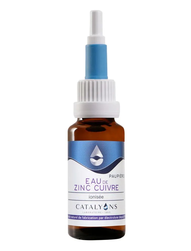 eau zinc cuivre catalyons 20 ml contour yeux soin naturel oligo elements