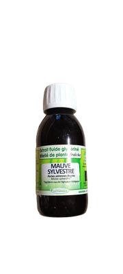 mauve 125 ml malva sylvestris extrait glycérine miel bio plante mucilages