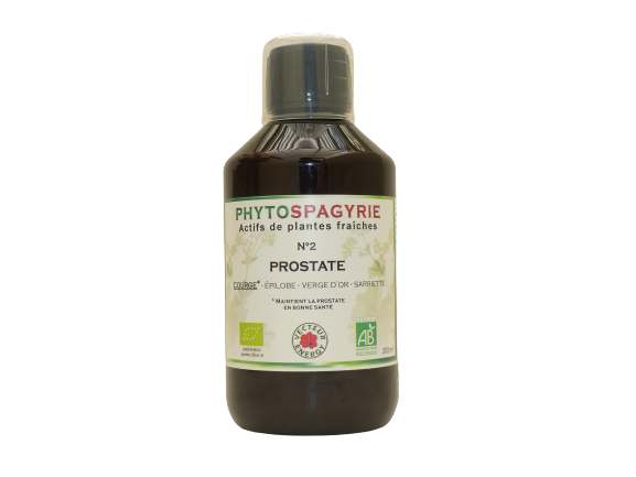 Masculin Bio 300 ml complément alimentaire epilobe verge dor courge sarriette bio