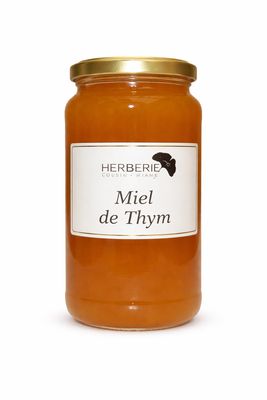 miel thym 500 g thymus vulgaris miel monofloral intense boise resineux cremeux espagne