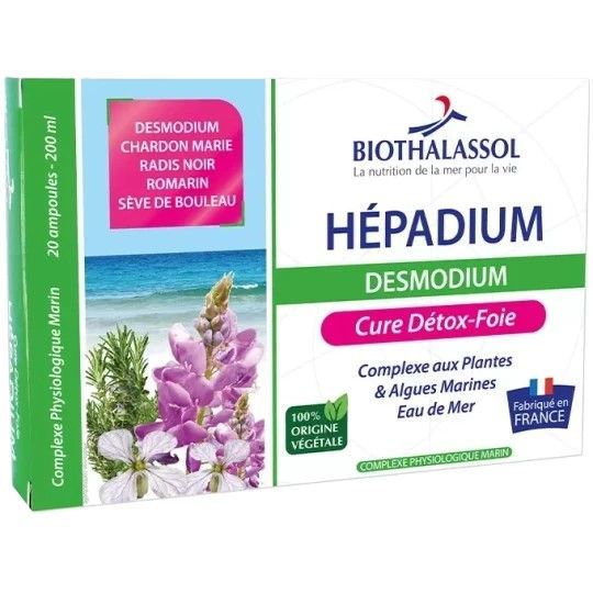 hepadium ampoules sève bouleau desmodium radis noir romarin complement alimentaire herboristerie cousin wiame wattrelos.