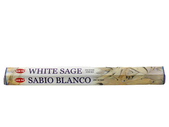Encens Sauge Blanche 20 bâtonnets encens parfum herbacé frais ambiance détente intérieur
