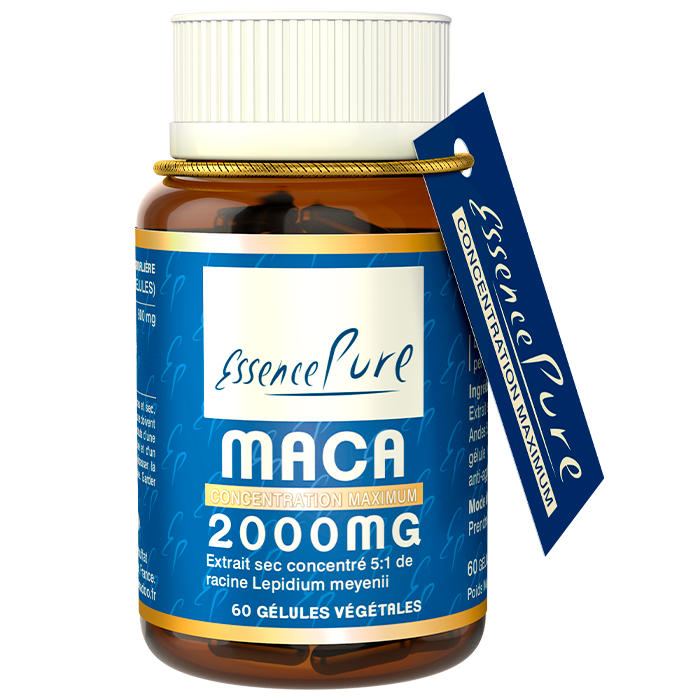 Maca 60 gelules Lepidium meyenii extrait racine maca Andes, Herboristerie Cousin Wiame Wattrelos.