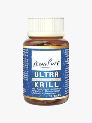 Ultra krill 60 perles Ultra Krill EssencePure 60 perles – huile de krill antarctique, oméga-3 EPA DHA, phospholipides et astaxanthine