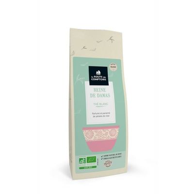 the blanc reine de damas bio 50 g camellia sinensis rose damascena infusion florale delicate
