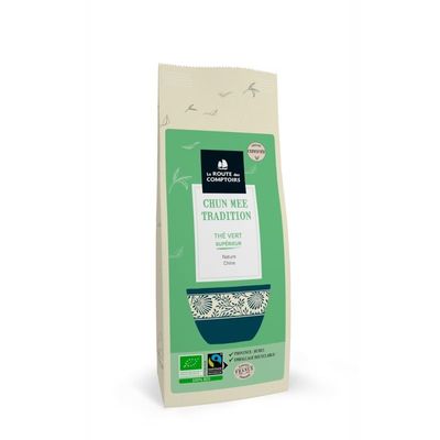 the vert chun mee bio 100 g camellia sinensis feuilles torsadees infusion douce chine