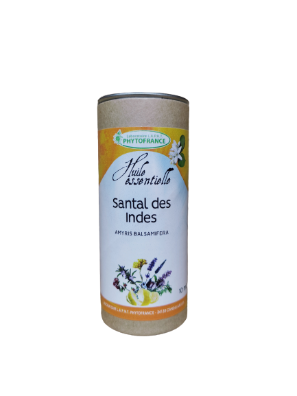 Santal des Indes 10 ml Bio huile essentielle santal des indes bio amyris balsamifera 10 ml herberie cousin wiame