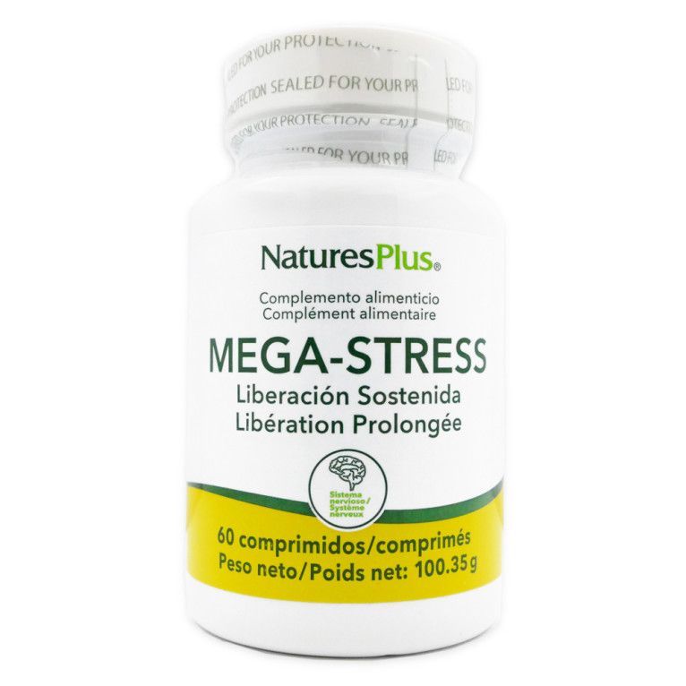 mega stress 60 comprimés rhodiola basilic sacré vitamines b magnésium complément alimentaire naturel