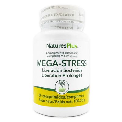 mega stress 60 comprimés rhodiola basilic sacré vitamines b magnésium complément alimentaire naturel