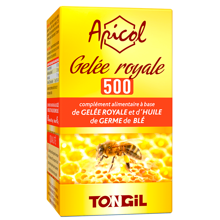 Gelée royale & Huile de Germe de blé 60 perles Gelee royale huile germe de ble 60 perles vitamine E gelée royale lyophilisée, Herboristerie Cousin Wiame Wattrelos.