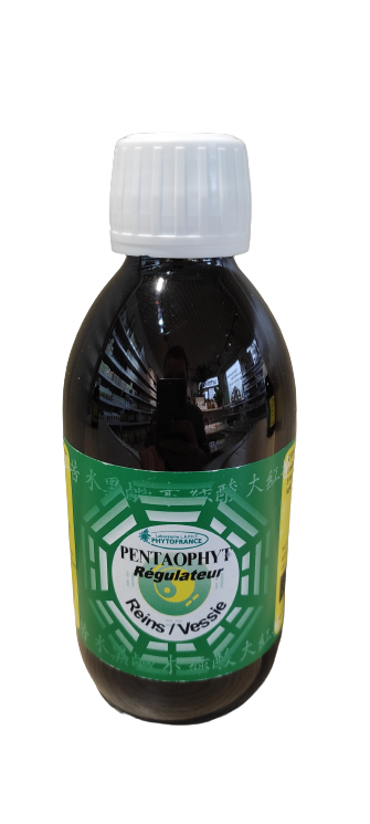 Régulateur Reins/Vessie 250 ml Bio Regulateur reins vessie 250 ml bio Pentaophyt chiendent bruyere cassis fenouil Herboristerie Cousin Wiame Wattrelos.