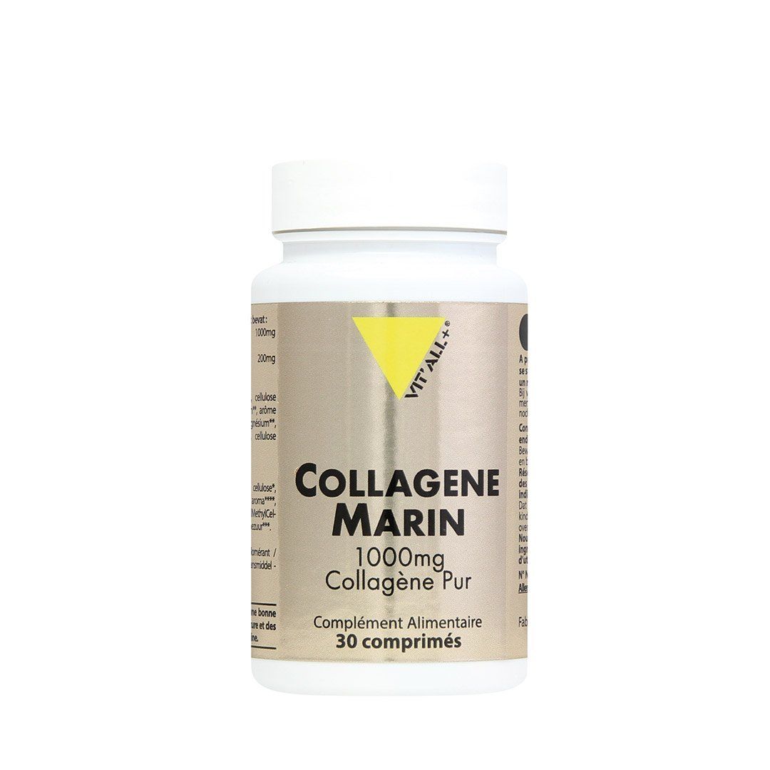 collagene marin 30 comprimes vitall plus vitamine c peptides bioactifs