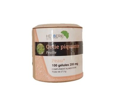 Ortie Piquante 100 gélules ortie piquante 100 gelules urtica dioica mineraux plante naturelle complement