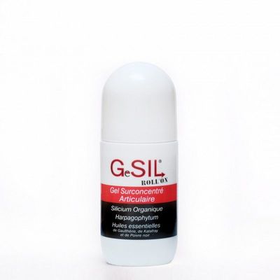 gsil gel articulaire 40 ml roll on silicium harpagophytum gaultherie chauffant massage sportif naturel
