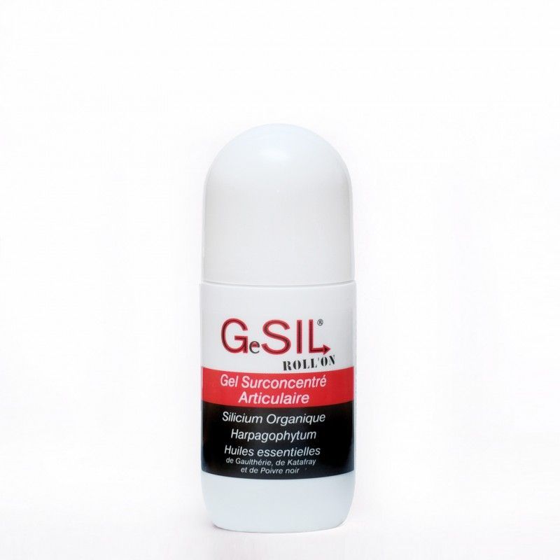gsil gel articulaire 40 ml roll on silicium harpagophytum gaultherie chauffant massage sportif naturel
