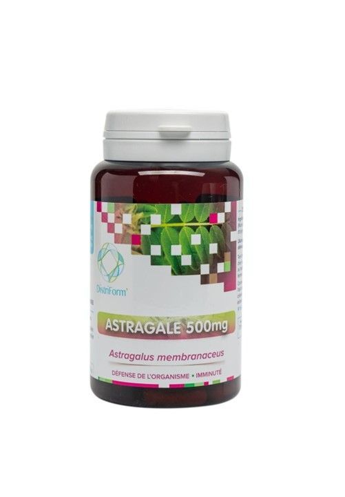 Astragale 90 gélules Astragale 90 gélules extrait standardisé 20 pourcent polysaccharides Astragalus membranaceus Herboristerie Cousin-Wiame.