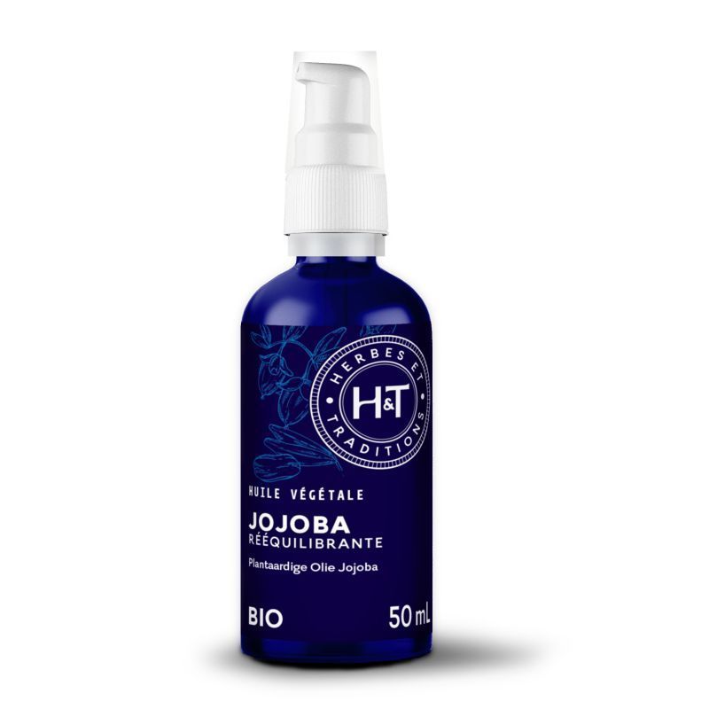 huile jojoba bio simmondsia chinensis soin peau cheveux regulateur sebum naturel 50 ml