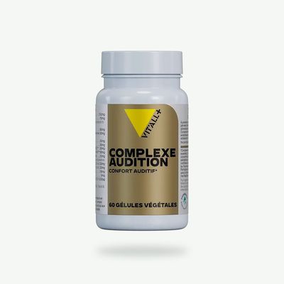 Complexe Audition Vit’All+ avec Ginkgo biloba, Pycnogénol®, Magnésium et Vitamines – 60 gélules