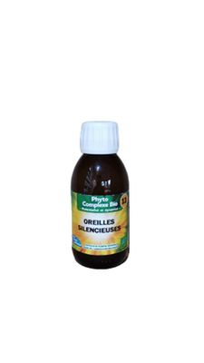 Oreilles silencieuses 125 ml Bio complexe plantes oreilles silencieuses bio 125 ml extrait fluide ginkgo aubepine olivier