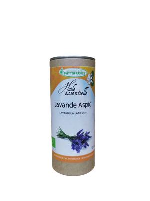 huile essentielle lavande aspic bio 10 ml lavandula latifolia sommites fleuries naturelle
