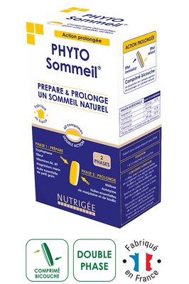 phyto sommeil 60 comprimes complement alimentaire melisse tilleul magnesium tryptophane routine soir
