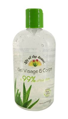 gel aloe vera 99% visage corps 360 ml aloe barbadensis hydratant bio texture fluide non grasse grand format